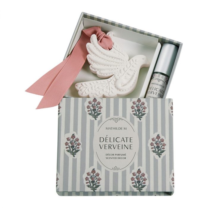 Décor parfumé Colombe et concentré de parfum 4 ml Soleil de Provence - Délicate Verveine
