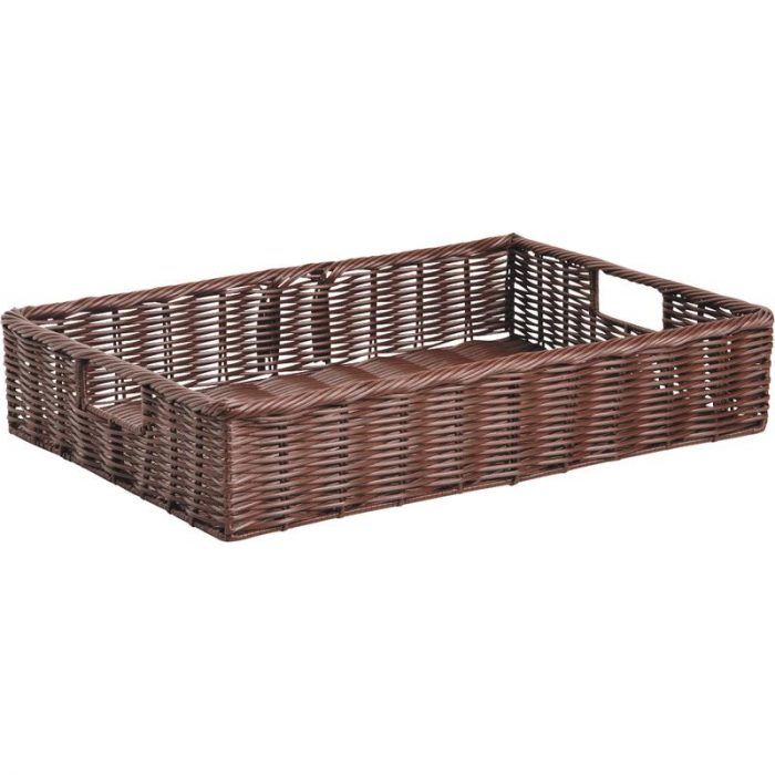 Panière en rotin synthétique