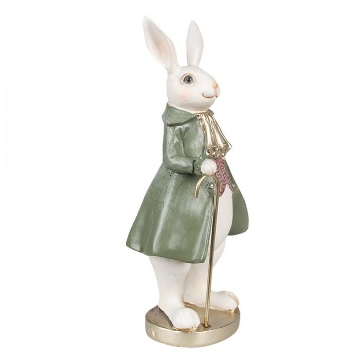 Lapin décoratif veste verte – Image 4