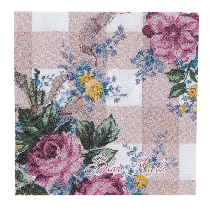 Serviettes en papier roses