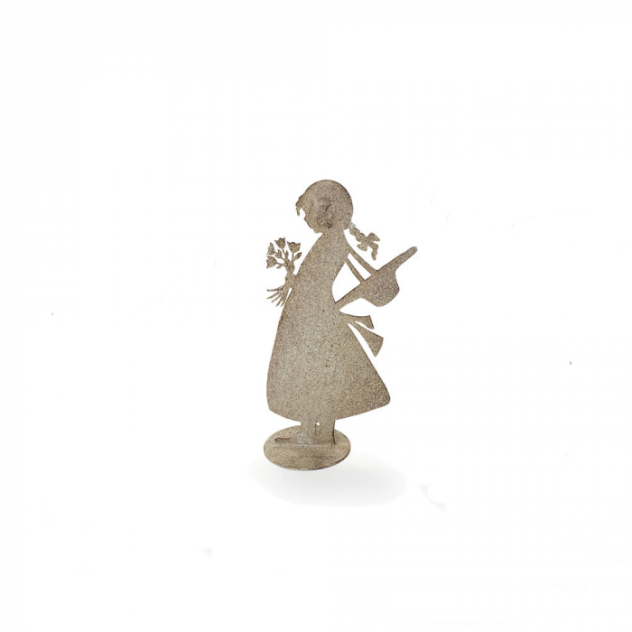 Silhouette en métal petite fille