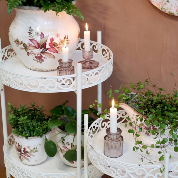 Cache-pot fleurs bordeaux – Image 3