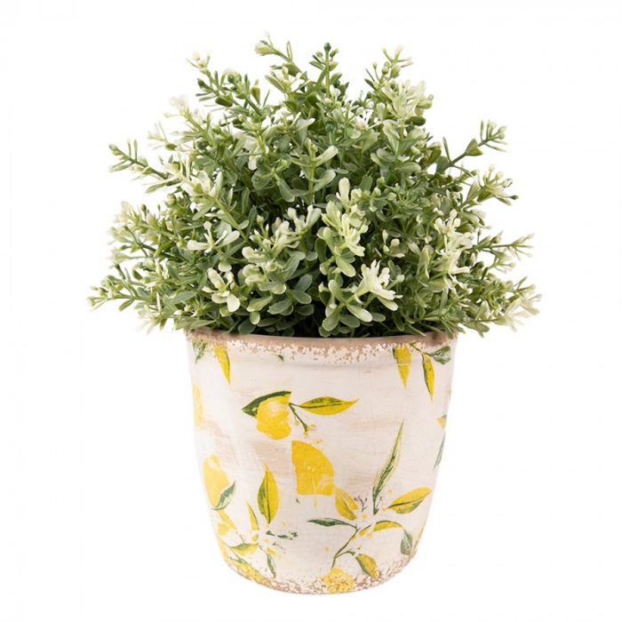Pot de fleurs citron jaune – Image 2