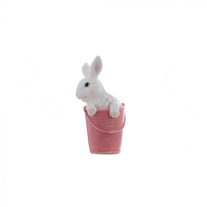 Décoration lapin seau orangé
