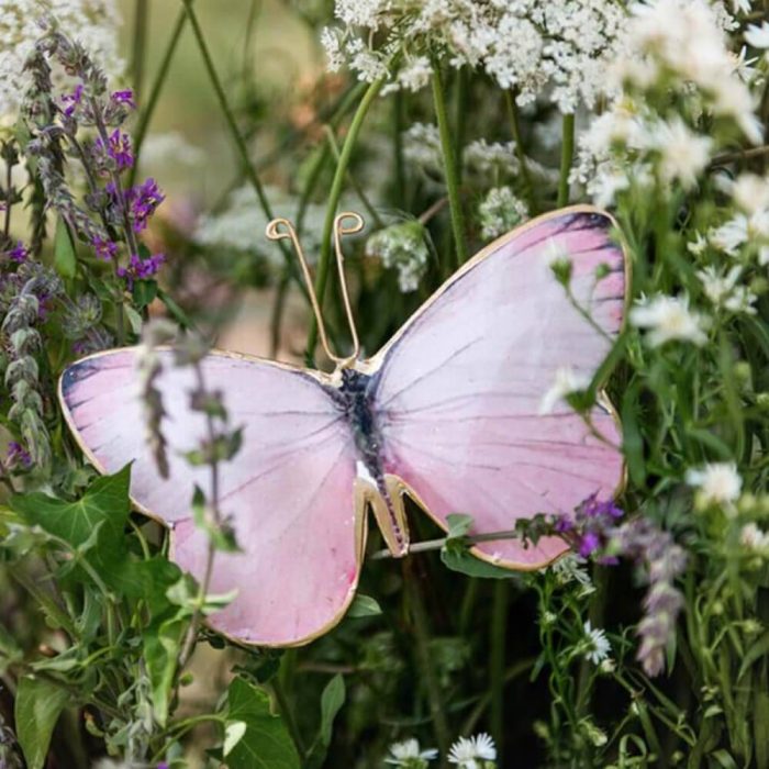 Papillon rose à suspendre – Image 2