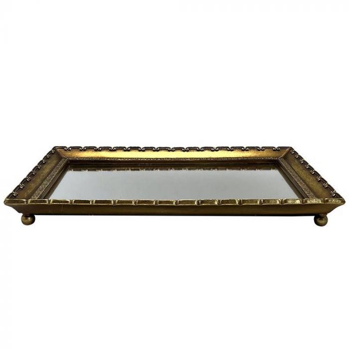 Plateau miroir rectangulaire