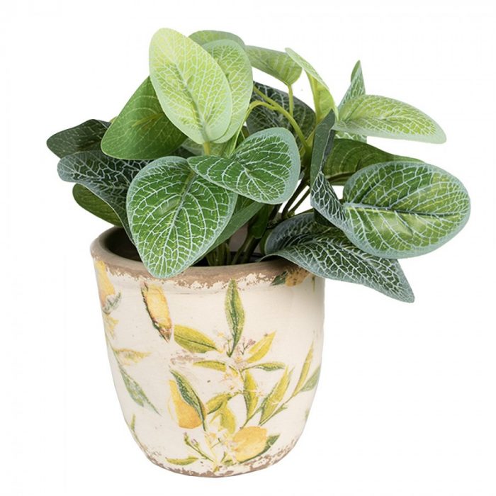 Pot de fleurs citron jaune – Image 2