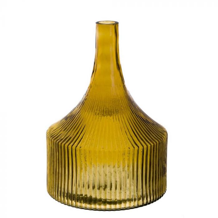 Vase champêtre jaune