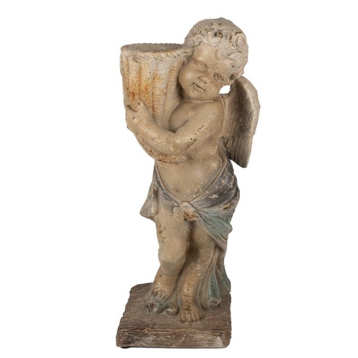 Ange pot de fleurs