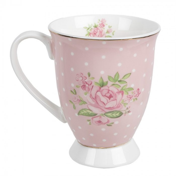 Mug en porcelaine rose – Image 3