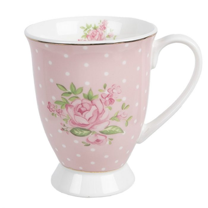 Mug en porcelaine rose