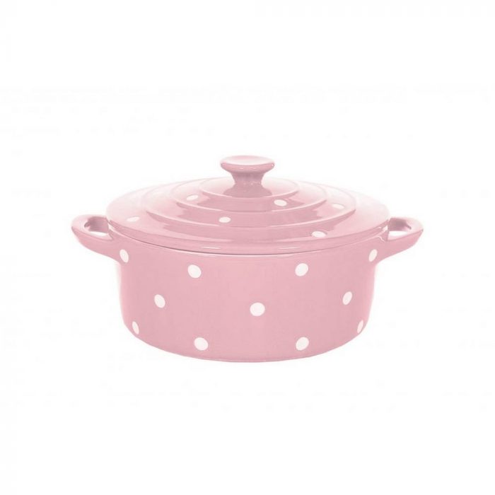 Cocotte en céramique à pois