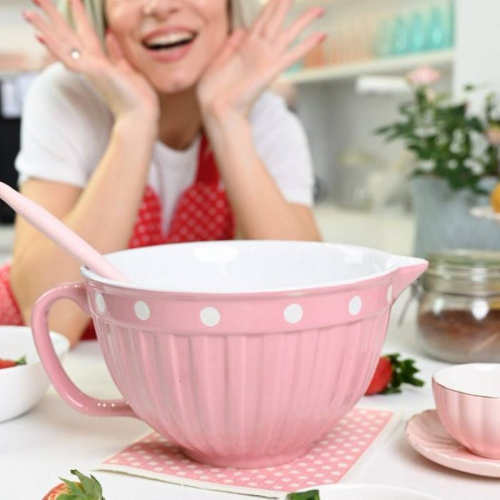 Bol à pâte rose avec anse – Image 4