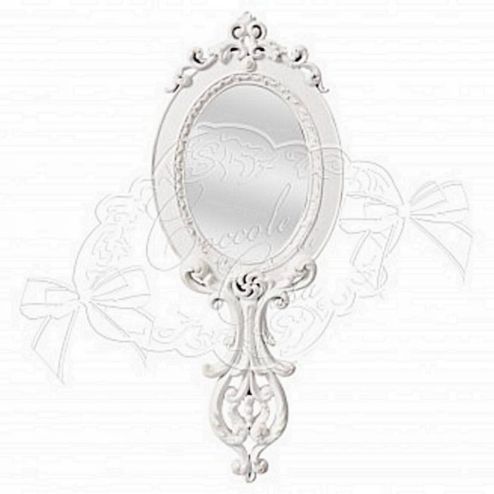Miroir à main romantique