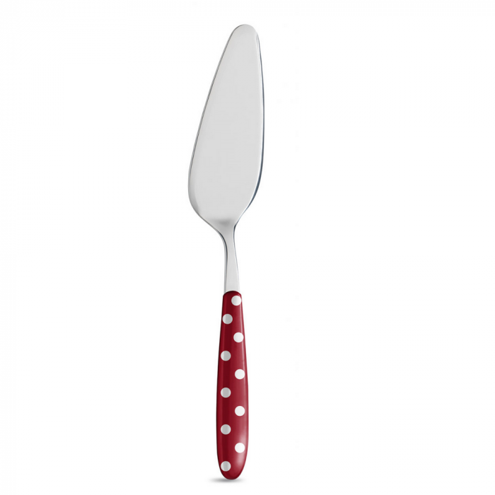 Pelle à gâteau rouge à pois