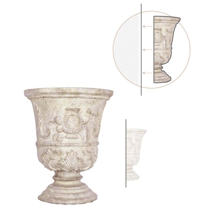 Vase en résine mural – Image 2