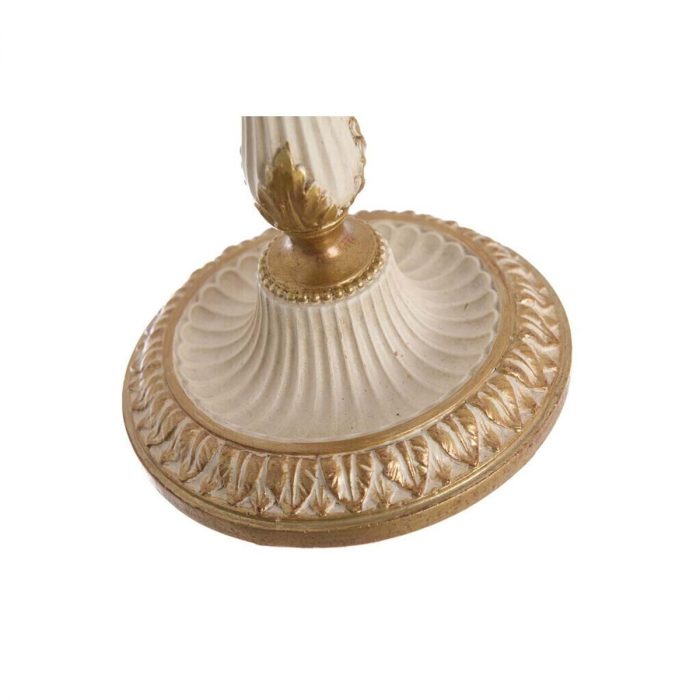 Bougeoir crème et doré – Image 3