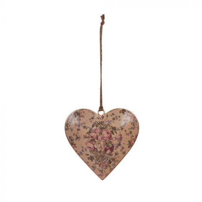 Coeur en métal Roses