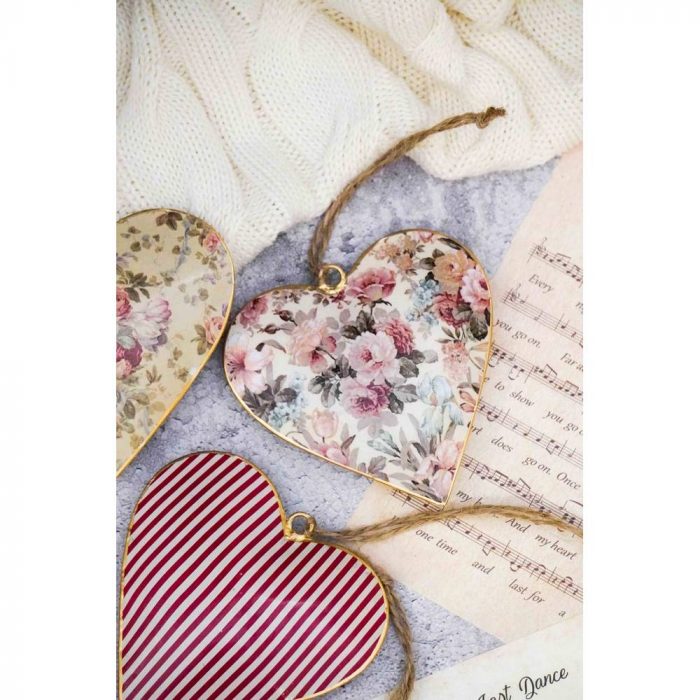 Coeur en métal Vintage – Image 2
