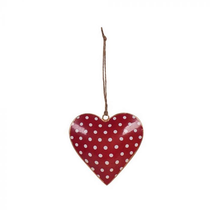 Coeur en métal Pois