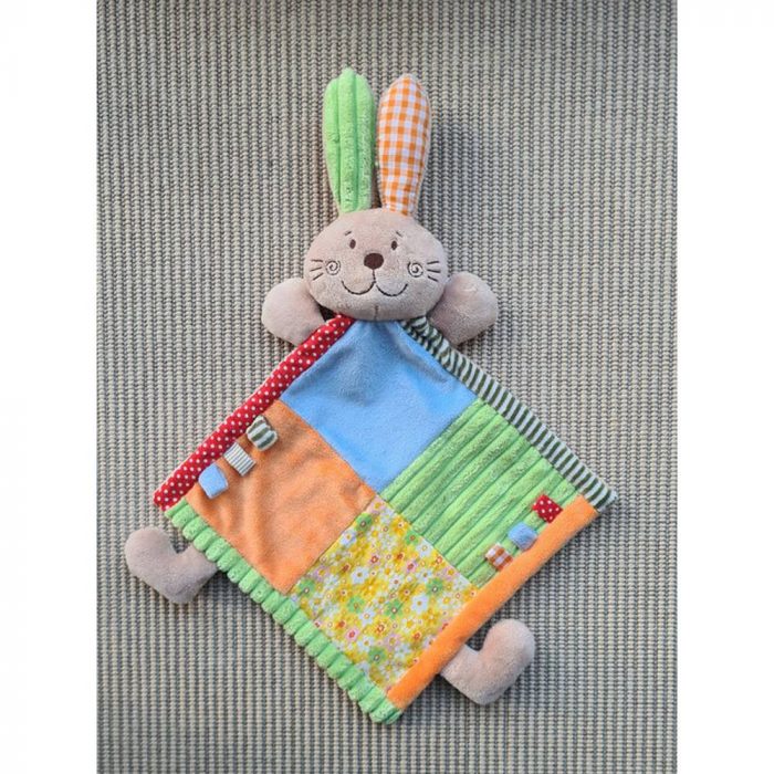Doudou coloré lapin