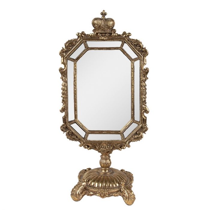 Miroir à poser doré