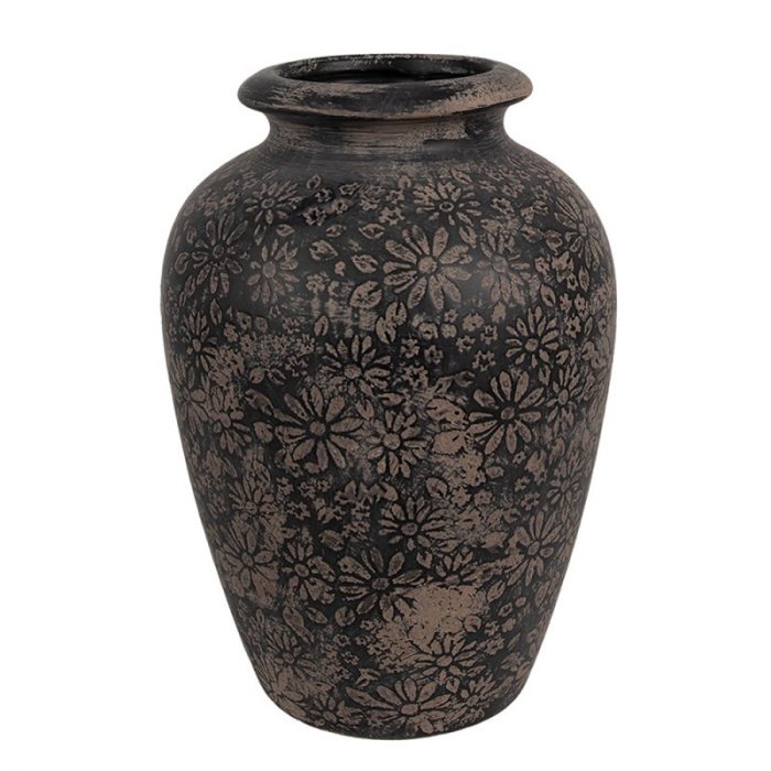 Vase au décor floral