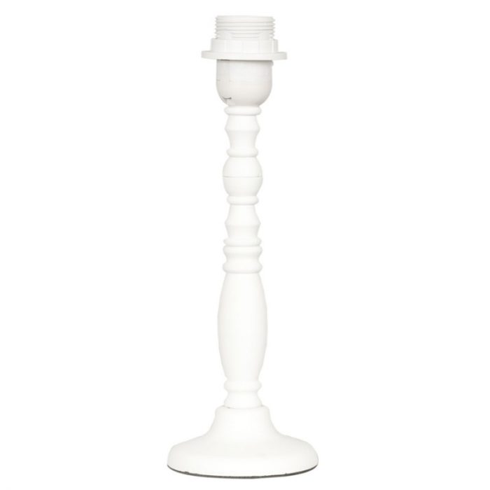 Pied de lampe en bois blanc