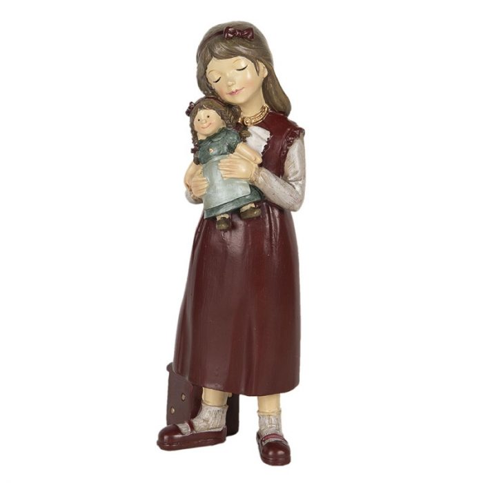 Figurine rouge avec sa poupée