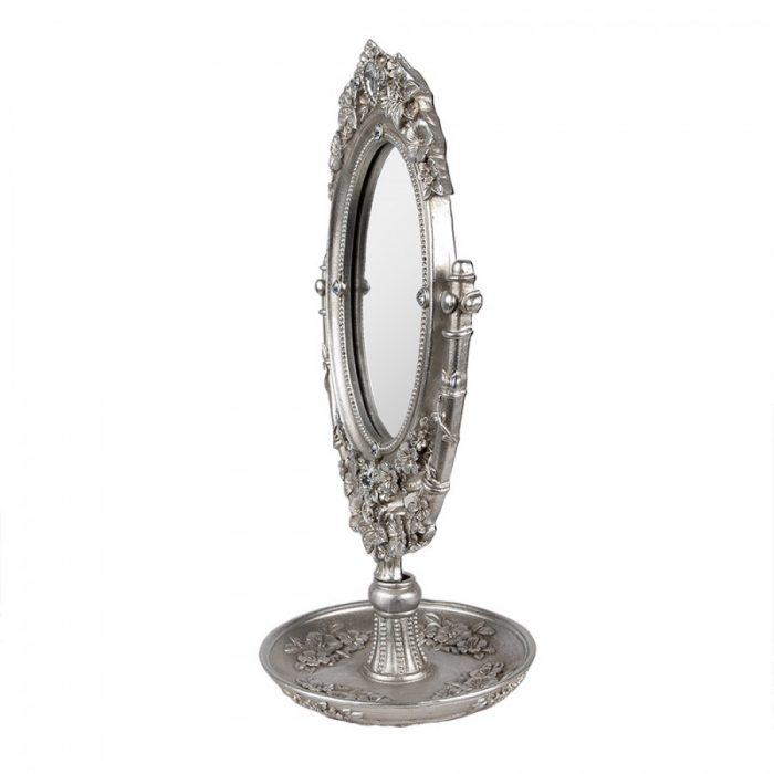 Miroir de table argenté – Image 2