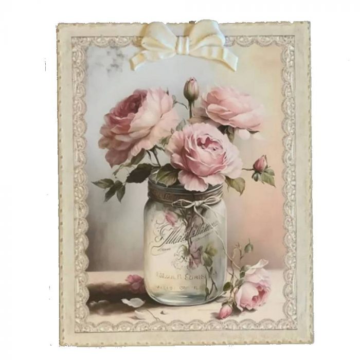 Tableau avec des roses