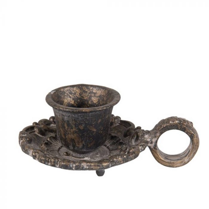 Bougeoir en métal antique