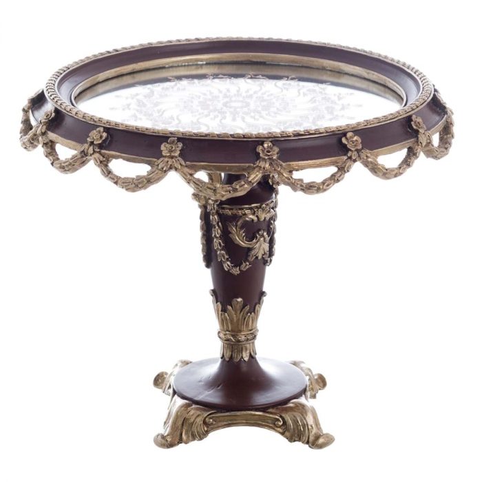 Plateau sur pied rond baroque