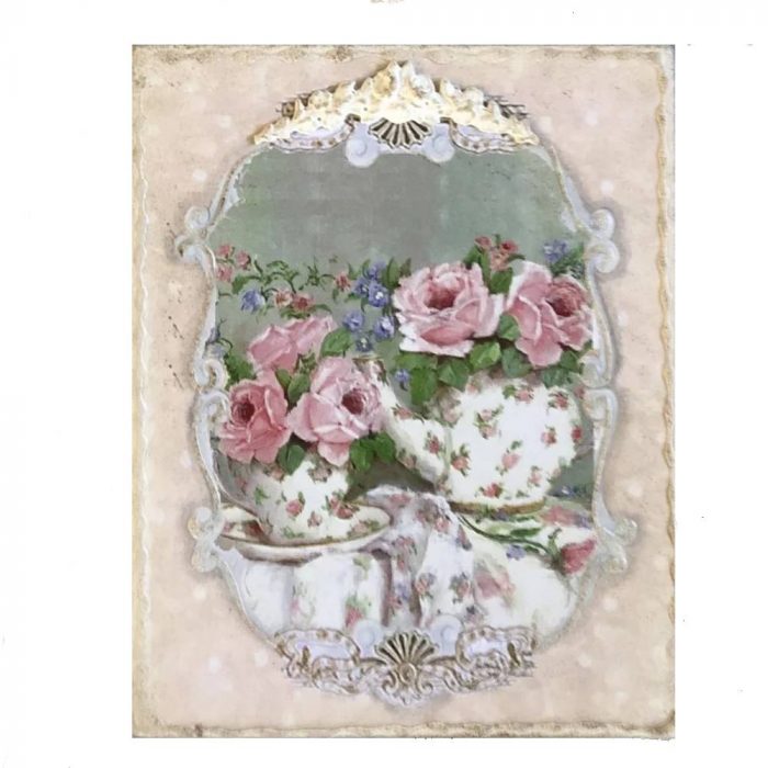 Tableau théière et sa tasse