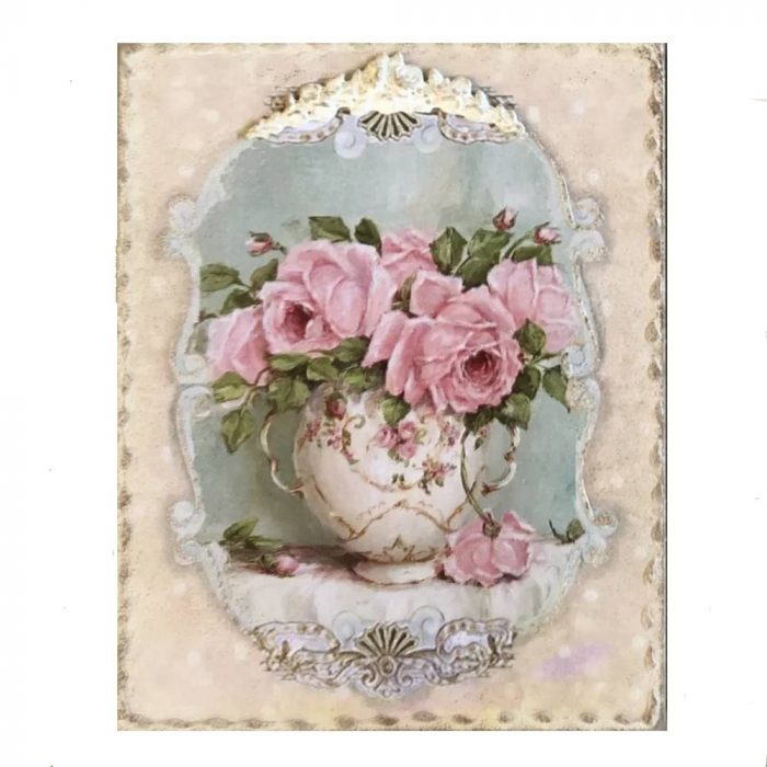 Tableau vase romantique