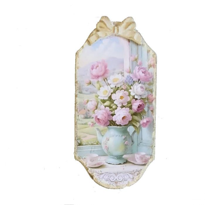 Petit tableau fleurs roses