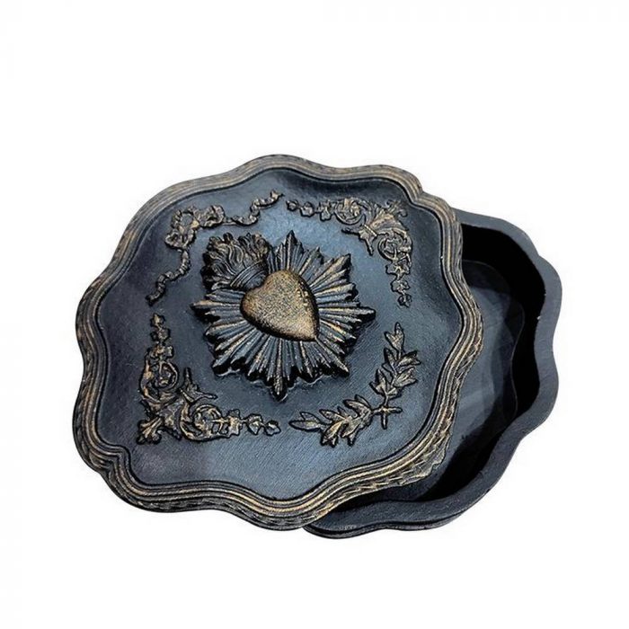Boîte ex-voto noire