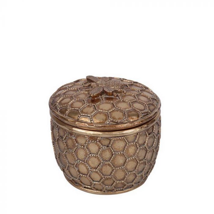 Boîte dorée abeille