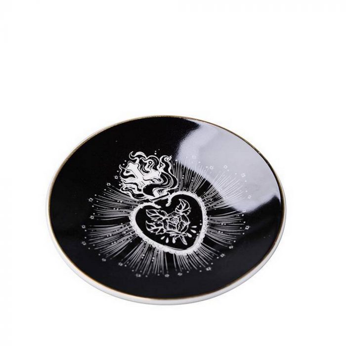 Coupelle ronde noire ex-voto