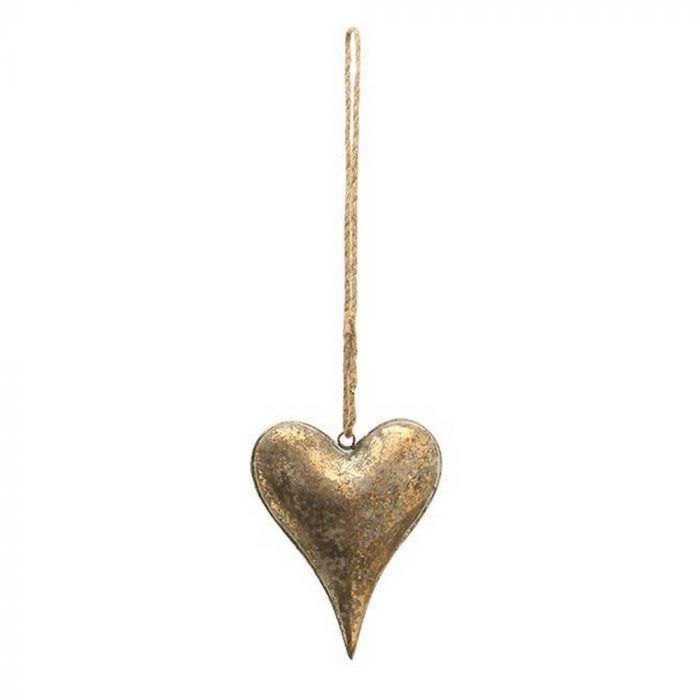 Coeur en métal à suspendre