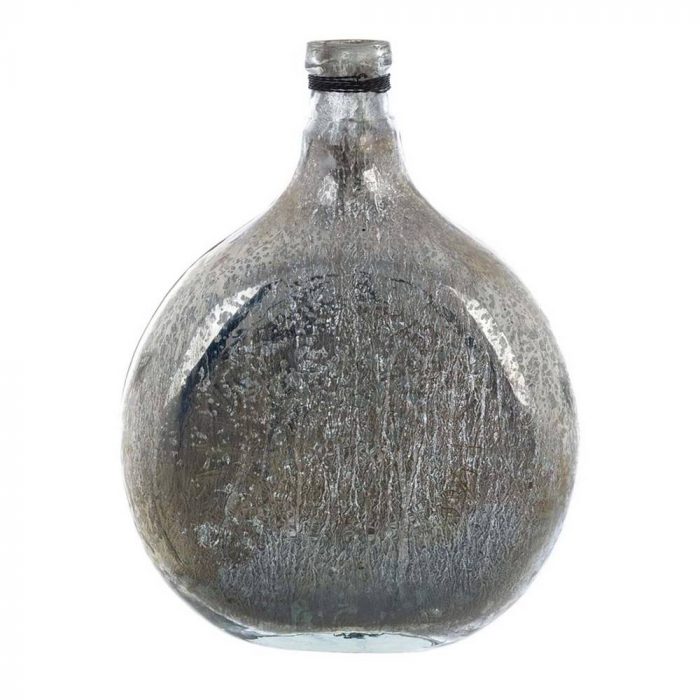 Vase en verre décoratif aspect vieilli