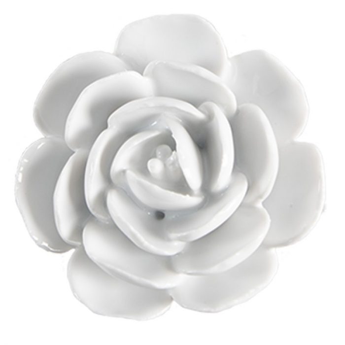 Bouton de porte céramique fleur