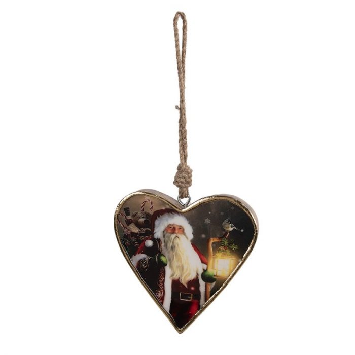 Coeur à suspendre père-noël