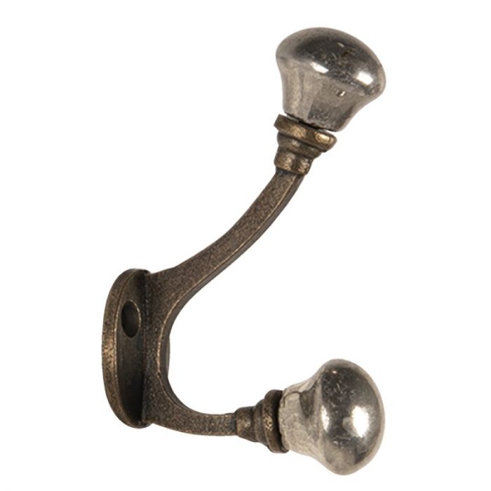 Patère couleur argent