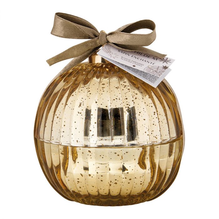 Bougie parfumée Boule de Noël Fête Céleste 190 g - Sapin Enchanté