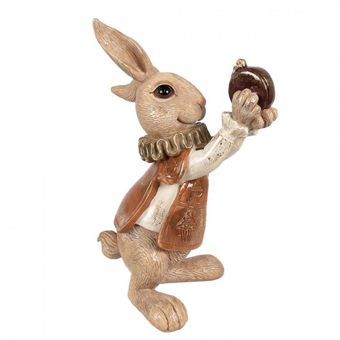 Lapin décoratif bronze et doré – Image 4