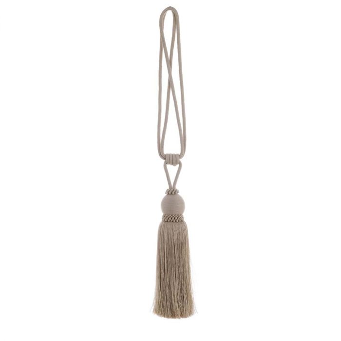 Embrase rideau pompon ivoire