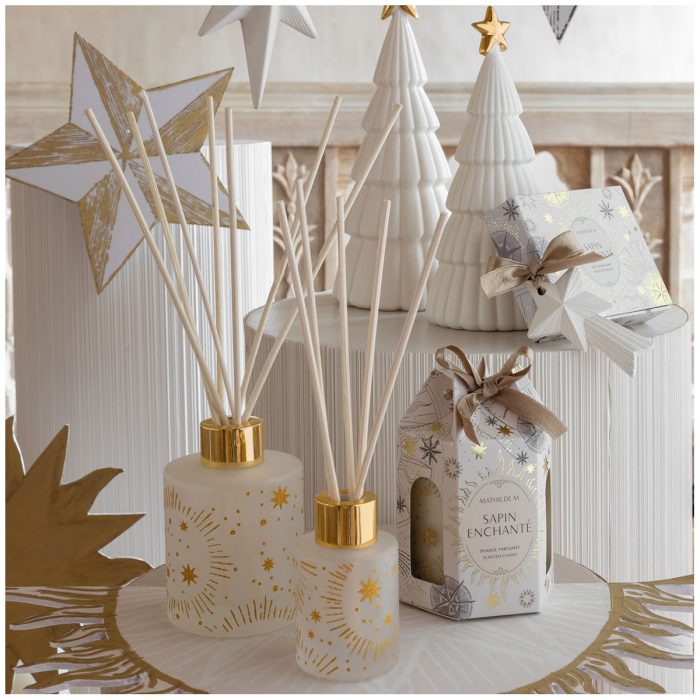 Coffret diffuseur de parfum d'ambiance et décor parfumé Fête Céleste - Sapin Enchanté – Image 2