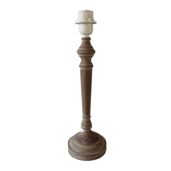Pied de lampe en bois