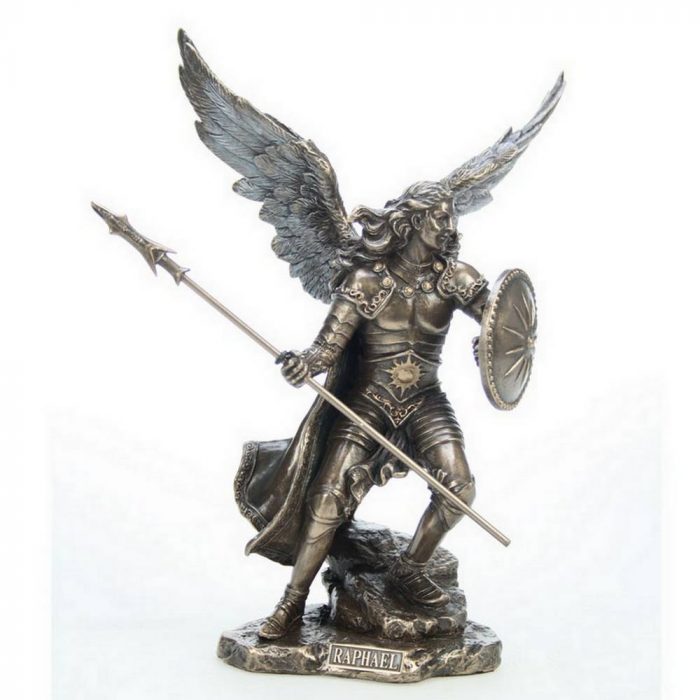 Archange Raphaël couleur bronze